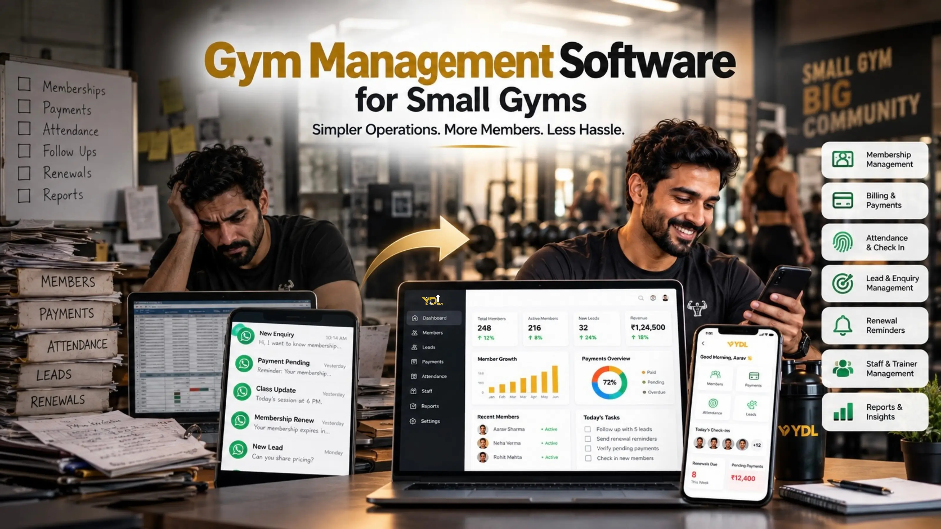 Gym management software for small gyms